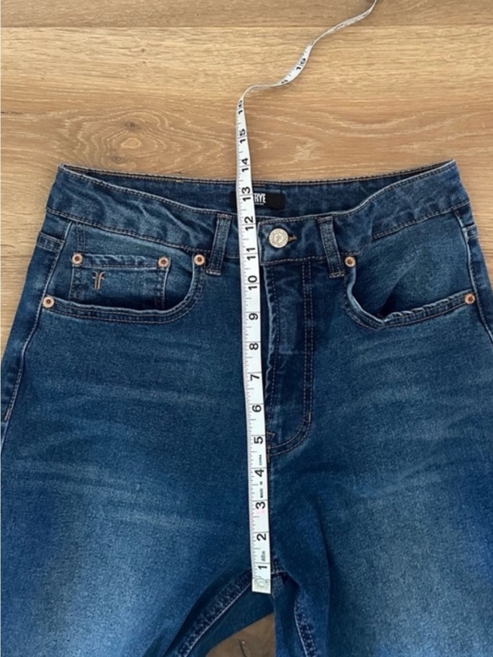 Frye High Rise Straight Leg Jeans - Picture 5 of 8
